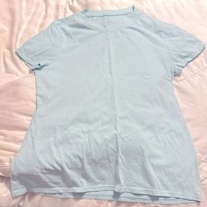 INC - Baby Blue S/S Crew Neck Top - Medium